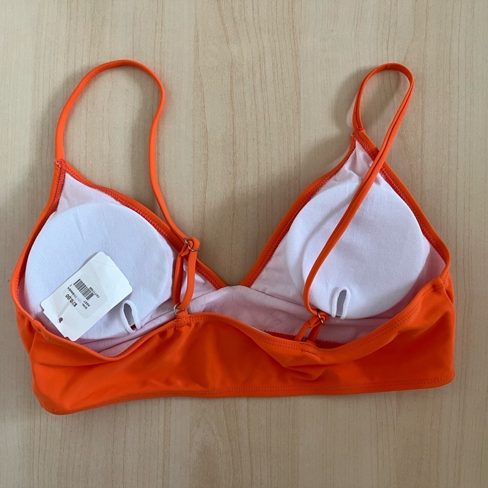 NWT Vibrant Orange Women's Swim Top size large - Picture 6 of 7